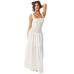 Frankie’s bikini white maxi dress